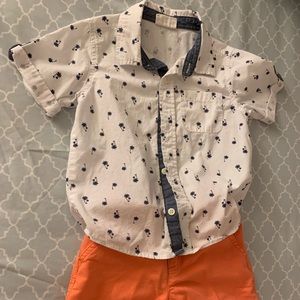 EUC polo and shorts for boys